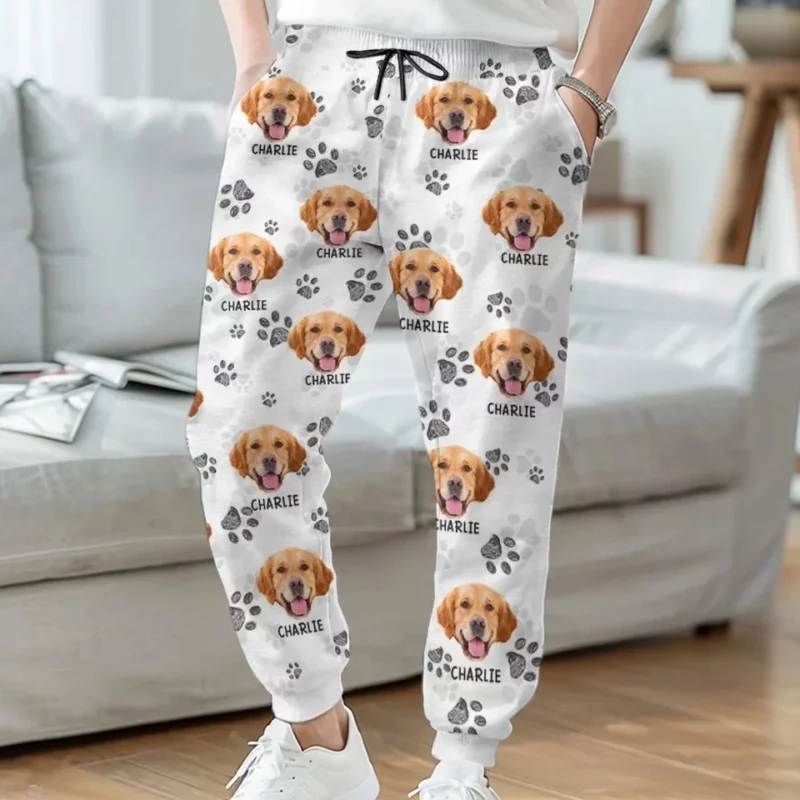 Custom Photo Pawsome Christmas Vibes! - Dog & Cat Personalized Custom Pajama Pants - Christmas Gift For Pet Owners, Pet Lovers - Image 2