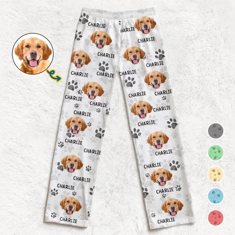 Custom Photo Pawsome Christmas Vibes! - Dog & Cat Personalized Custom Pajama Pants - Christmas Gift For Pet Owners, Pet Lovers