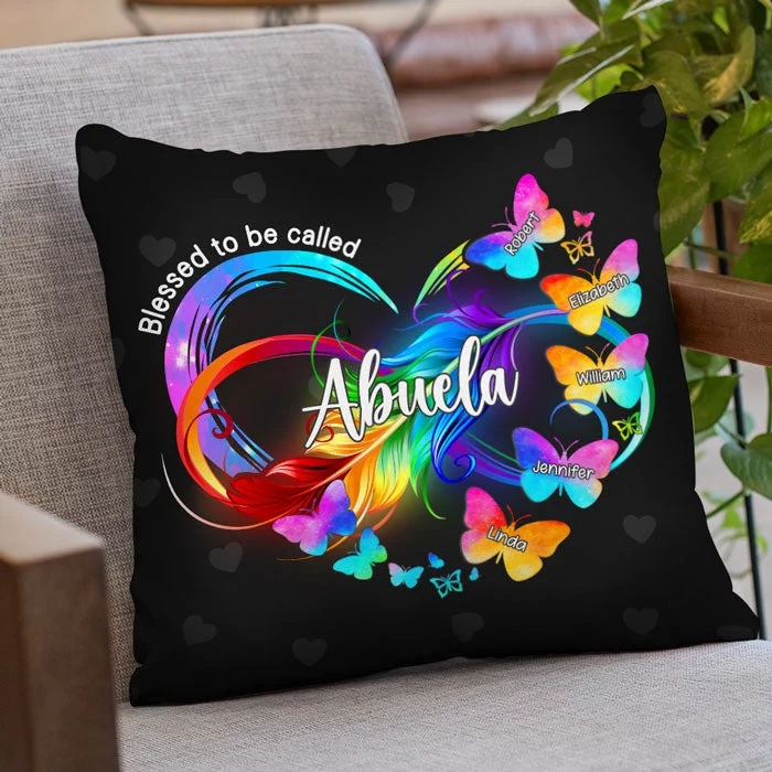 Grandma: The Soul of Every Household - Customized Family Pillow - Birthday Present Ideas for Mom and Grandma, Mother's Day - Image 2