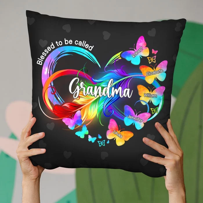 Grandma: The Soul of Every Household - Customized Family Pillow - Birthday Present Ideas for Mom and Grandma, Mother's Day - Image 3