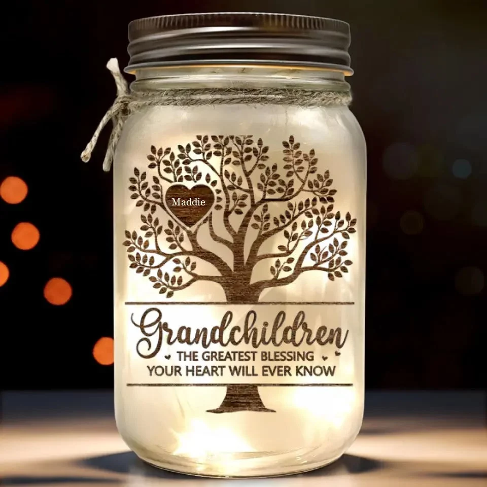My Guiding Light - Custom Family Mason Jar Light - Mother's Day, Gift For Mom, Grandma