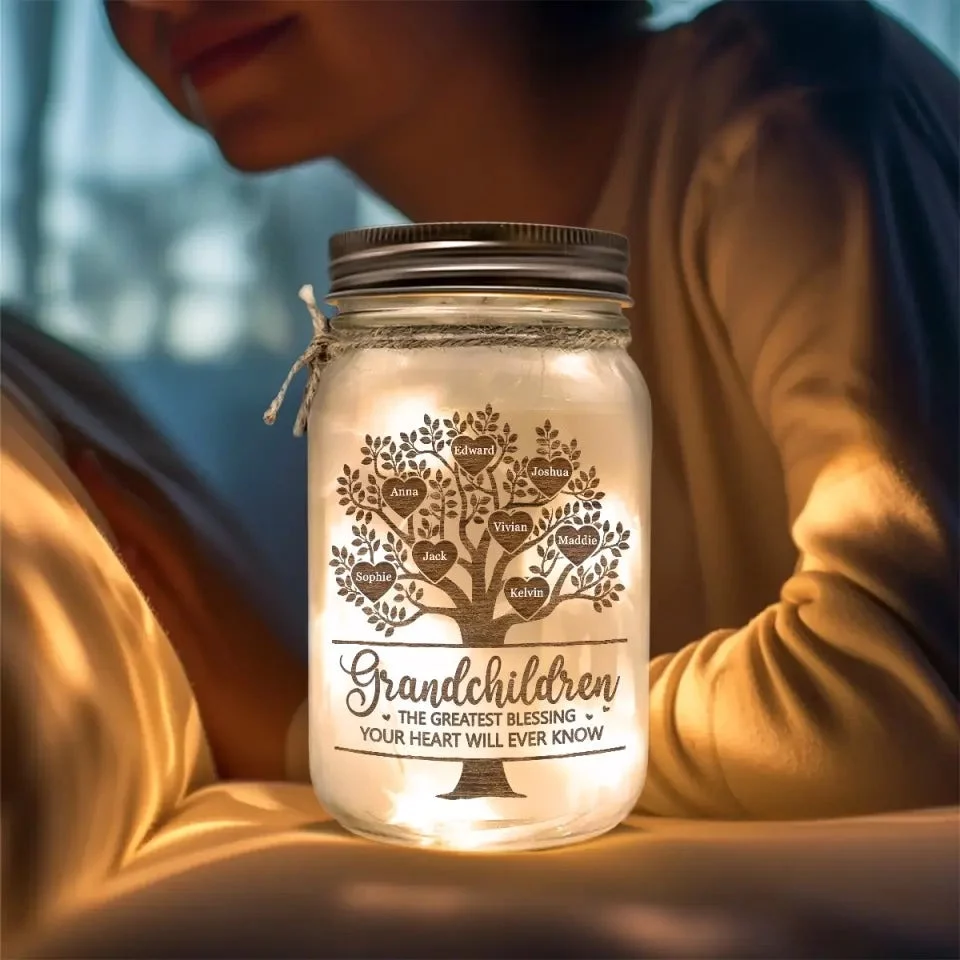 My Guiding Light - Custom Family Mason Jar Light - Mother's Day, Gift For Mom, Grandma - Image 4