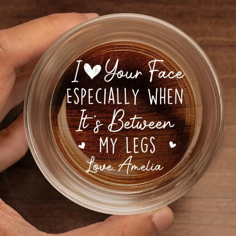 You're My Favorite Person to Bother Forever - Engraved Whiskey Glass for Couple - Anniversary Gift for Husband and Wife - Image 2