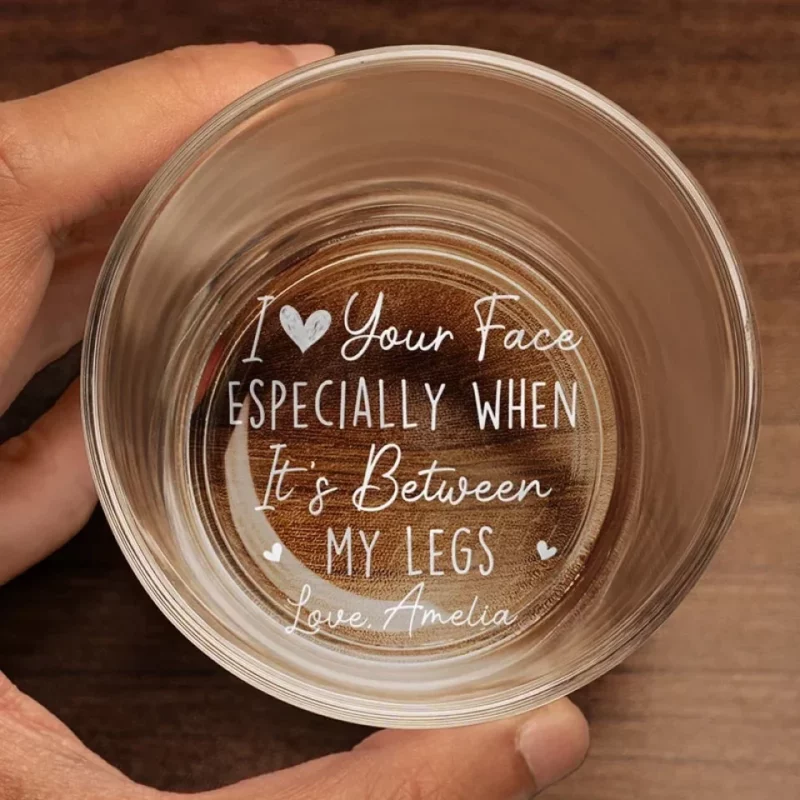 You're My Favorite Person to Bother Forever - Engraved Whiskey Glass for Couple - Anniversary Gift for Husband and Wife - Image 4