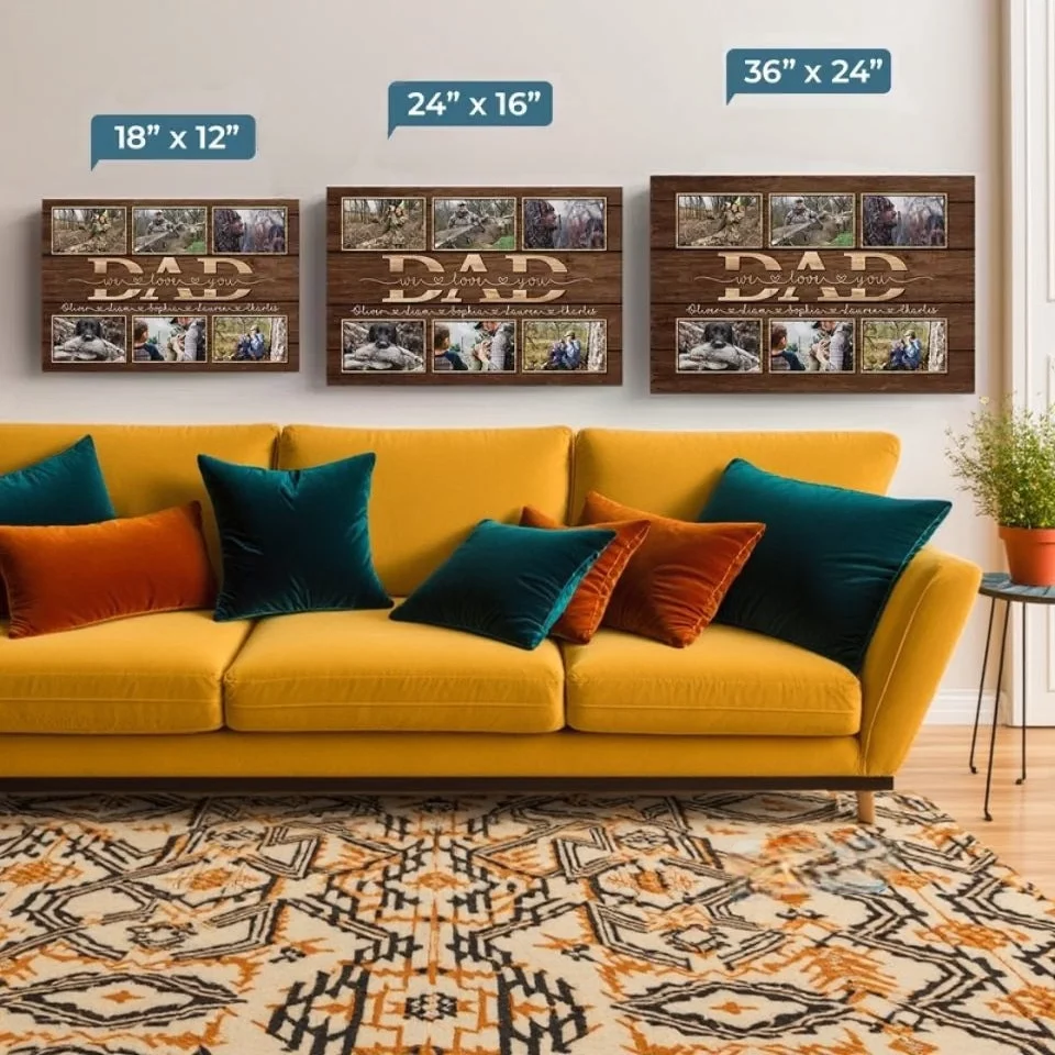 Custom Photo My Love for You Is Forever - Vertical Canvas Print with Personalized Family Details - Perfect Gift for Dad, Fathers Day or Birthday - Image 5