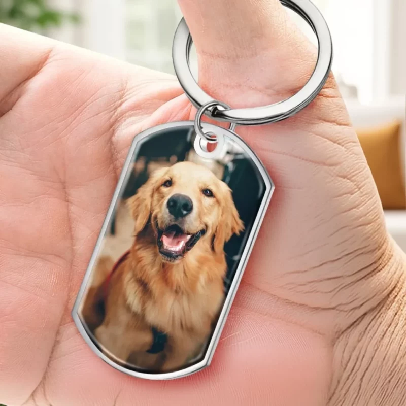 Custom Photo Your Memories, Forever in Print - Custom Remembrance Keychain - A Gentle Tribute for a Beloved Pet - Image 3