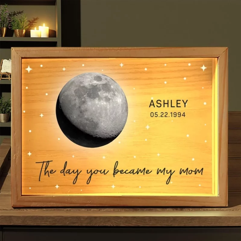 You Became Our Forever Love  - Family Custom Frame Light Box -  Mother's Day, Birthday Gift For Mom, Grandma - Image 2
