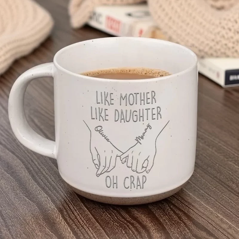 Mom Life, Daughter Style - Family Personalized  Mug - Mother's Day, Gift For Mom, Daughter, Grandma - Image 3