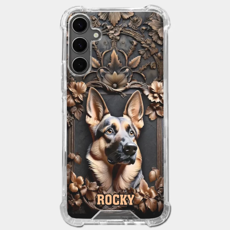 A True Companion for Life - Custom 3D Puffy Dog Print Clear Phone Case - Great Gift Idea for Animal Lovers - Image 6