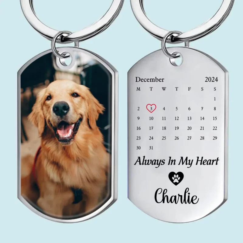 Custom Photo Your Memories, Forever in Print - Custom Remembrance Keychain - A Gentle Tribute for a Beloved Pet - Image 2