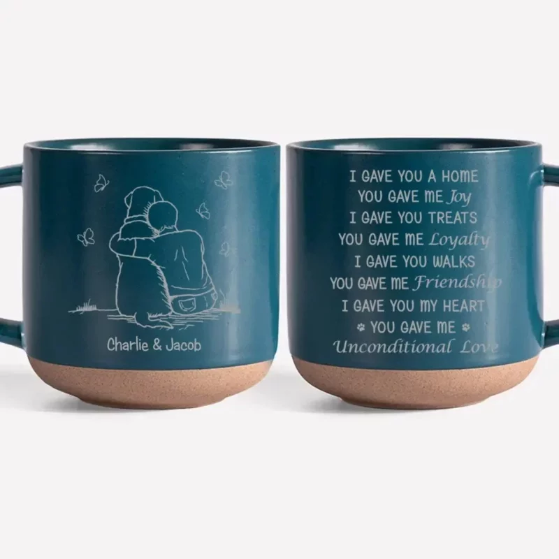 Forever Grateful for Your Love - Memorial Personalized  Pottery Mug - Thoughtful Remembrance Gift for Pet Owners, Pet Lovers - Image 2