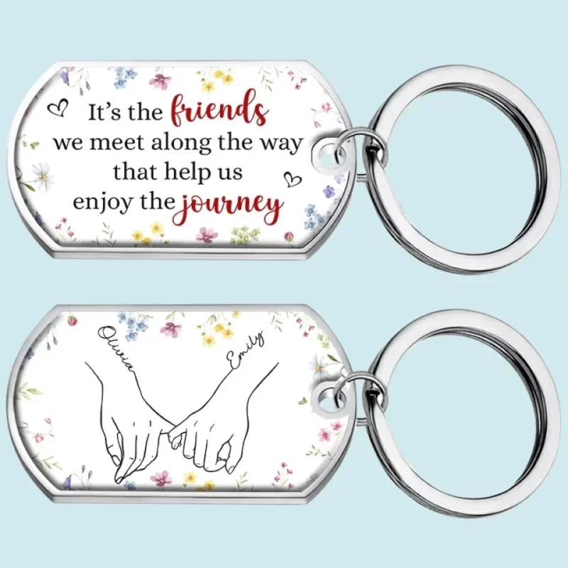 Good Times with My Girls - Bestie Personalized Custom Keychain - Gift For Best Friend, Bestie