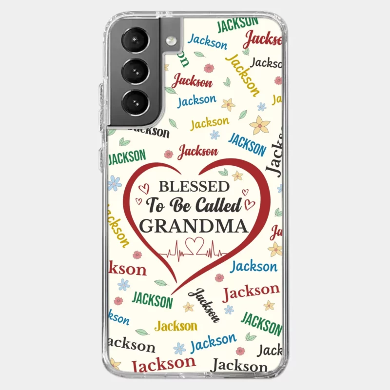 Grandma, A Name Carved in My Heart - Custom Clear Phone Case with Personalized Family Design - Mother's Day, Gift For Mom, Grandma - Image 6