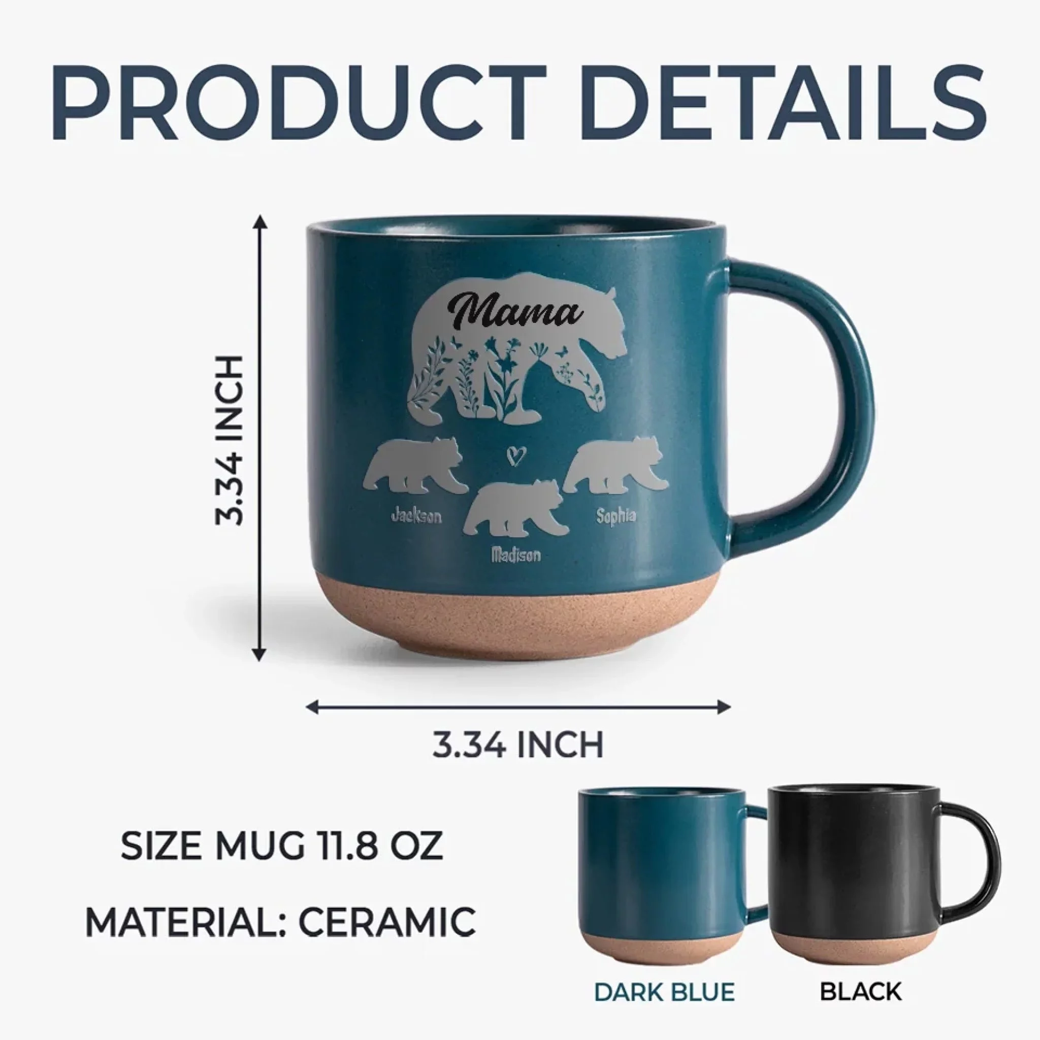 Her Love, Our Inheritance - Family Personalized Mug - Mother's Day, Gift For Mom, Grandma - Image 6