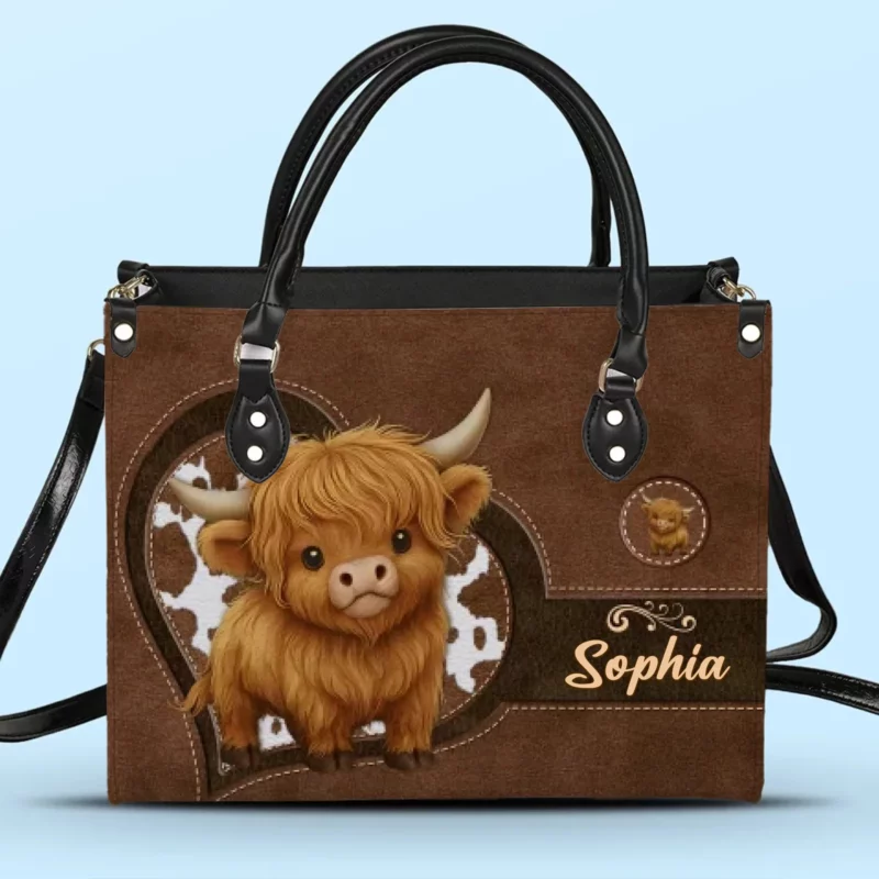 The Warm Strength of a Mother’s Embrace - Family Custom Leather Handbag - Thoughtful Gifts for Mom and Grandma - Image 2