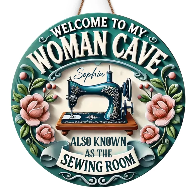 Where Every Stitch Tells a Story - Family Wooden Sign with Unique Shape - A Warm Welcome Gift for Friends, Siblings, or Family - Image 2