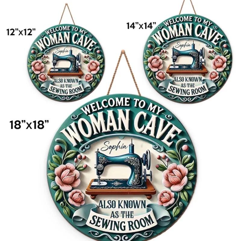 Where Every Stitch Tells a Story - Family Wooden Sign with Unique Shape - A Warm Welcome Gift for Friends, Siblings, or Family - Image 5