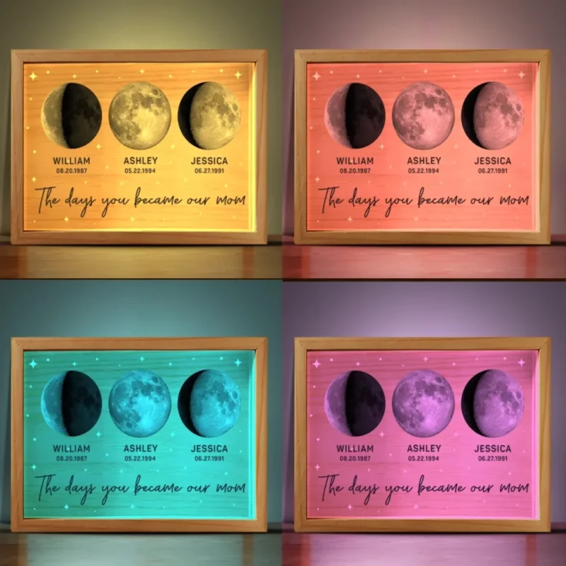 You Became Our Forever Love  - Family Custom Frame Light Box -  Mother's Day, Birthday Gift For Mom, Grandma - Image 5