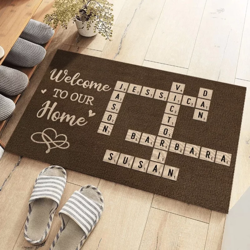 Home Is Where Comfort Lives - Custom Family Decorative Mat for Your Home - Perfect Housewarming Gift for Family Members - Image 3