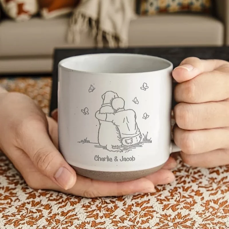 Forever Grateful for Your Love - Memorial Personalized  Pottery Mug - Thoughtful Remembrance Gift for Pet Owners, Pet Lovers - Image 3