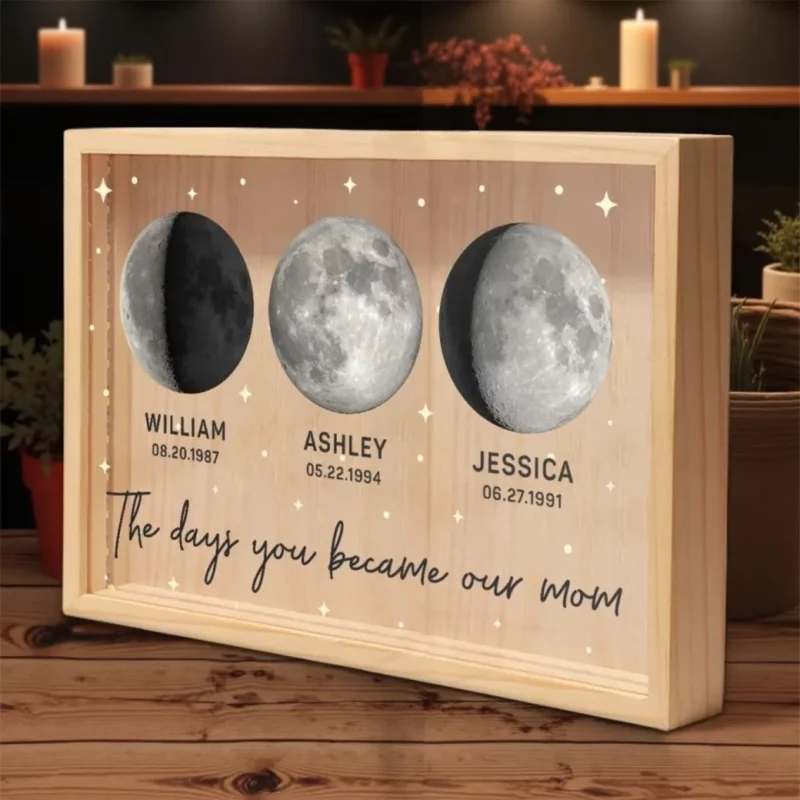 You Became Our Forever Love  - Family Custom Frame Light Box -  Mother's Day, Birthday Gift For Mom, Grandma - Image 3