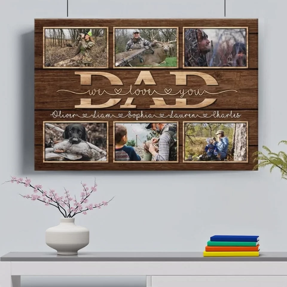 Custom Photo My Love for You Is Forever - Vertical Canvas Print with Personalized Family Details - Perfect Gift for Dad, Fathers Day or Birthday - Image 6