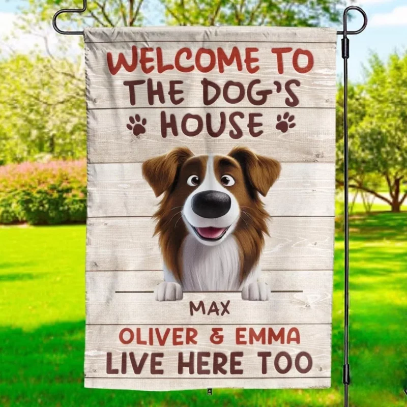 Where Loyalty Barks and Love Never Ends - Customized Personal Flag for Dogs & Cats - Perfect Surprises for Pet Parents, Pet Lovers