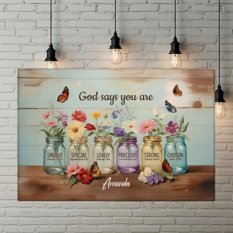 God Calls You His Own - Custom Horizontal Canvas for Your Family - Perfect Gift for You, Your Friends, and Loved Ones - Image 2