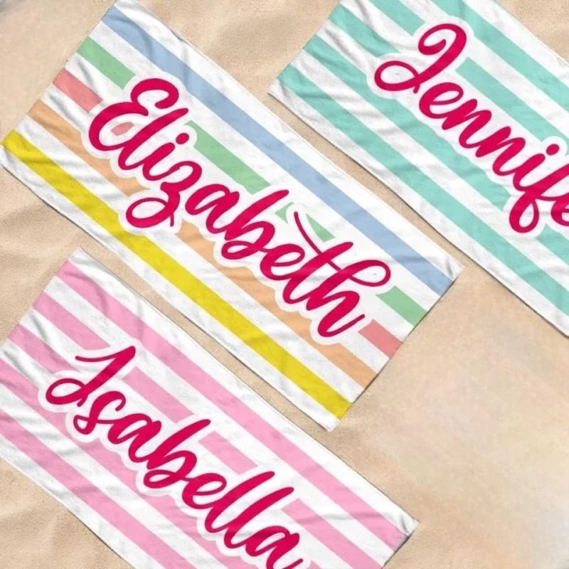 Beach Bound - Custom Personalized Beach Towel for Bestie - Summer Vacation Gift, Gift For Best Friends, Sisters - Image 3