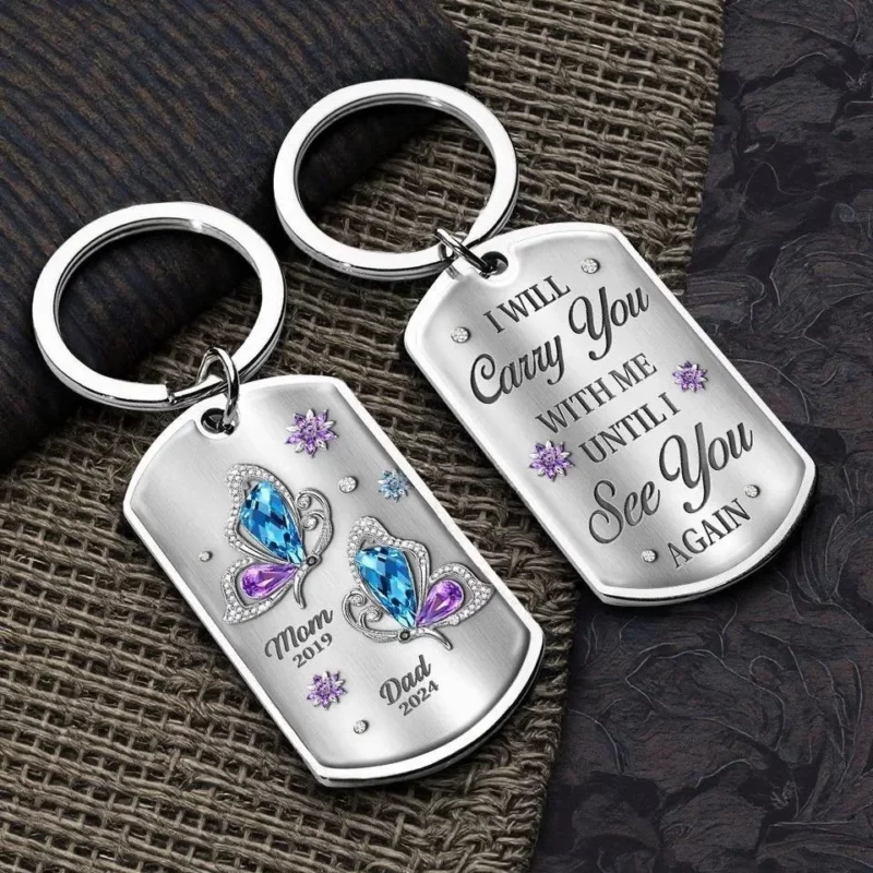 Missing You Already - Custom Remembrance Keychain - Heartfelt Christmas and Memorial Gift for Family - Image 4