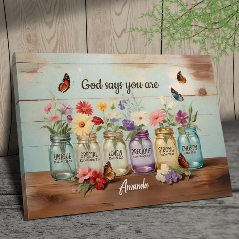 God Calls You His Own - Custom Horizontal Canvas for Your Family - Perfect Gift for You, Your Friends, and Loved Ones