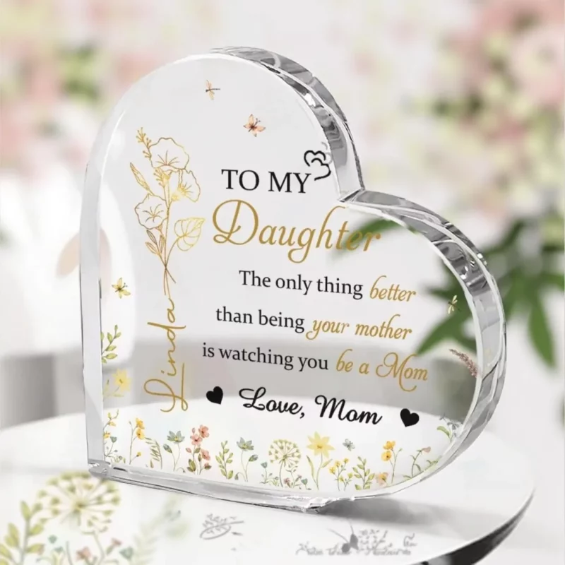 To My Sweetest Love - Personalized Acrylic Plaque - Gift For Mom, Your Girl, Mother's Day Gift - Image 2