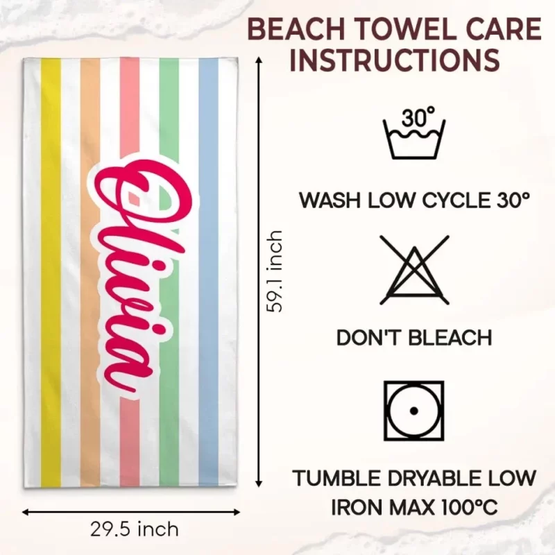 Beach Bound - Custom Personalized Beach Towel for Bestie - Summer Vacation Gift, Gift For Best Friends, Sisters - Image 7