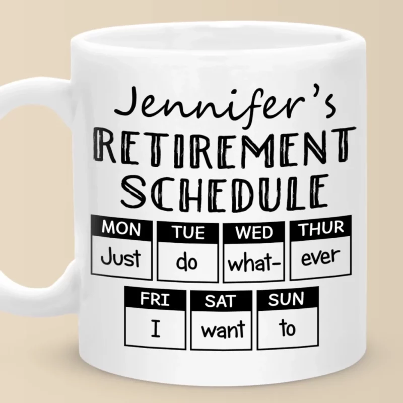 Busy Doing Nothing - Custom 3D Inflated Effect Printed Mug for Coworker - Retirement Appreciation Gift for an Amazing Coworker