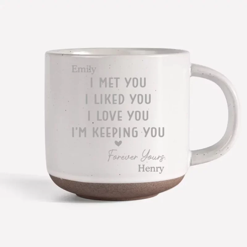 Chosen by Love, Meant to Be - Couple Personalized  Mug - Timeless Anniversary Surprise for Your Partner - Image 3