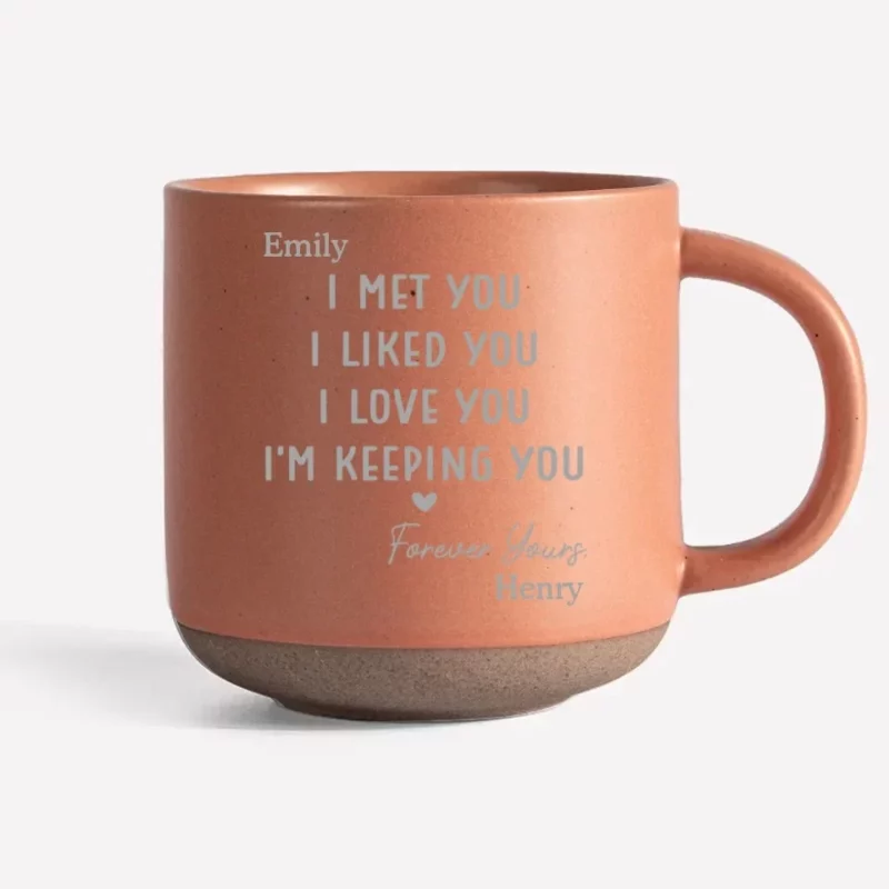 Chosen by Love, Meant to Be - Couple Personalized  Mug - Timeless Anniversary Surprise for Your Partner - Image 4