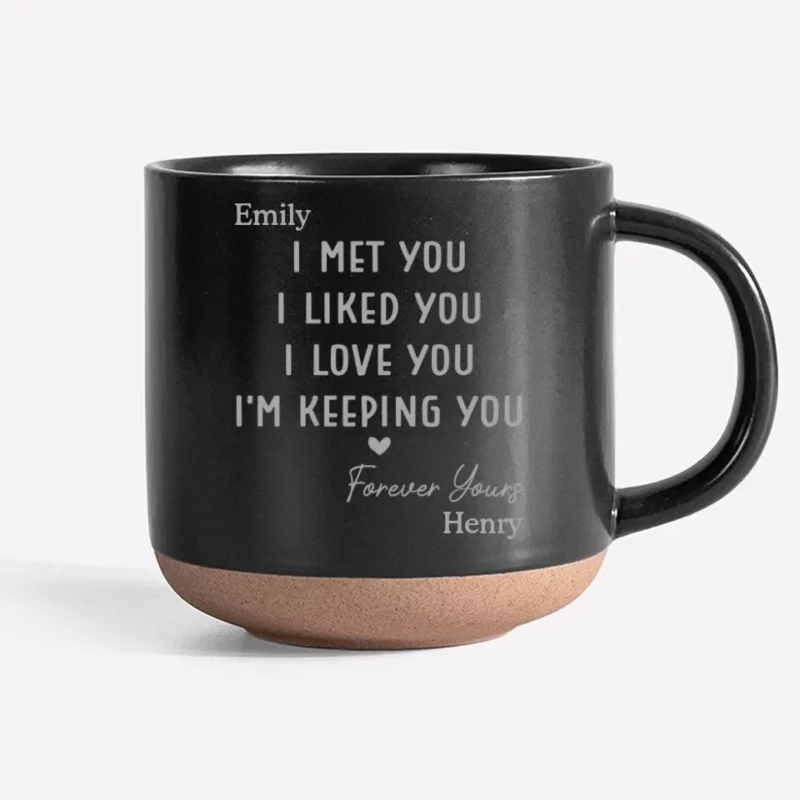 Chosen by Love, Meant to Be - Couple Personalized  Mug - Timeless Anniversary Surprise for Your Partner - Image 6