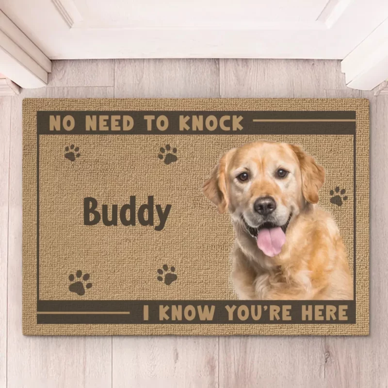 Custom Photo Pawlease Wipe Your Feet!  - Custom Dog & Cat Decorative Mat for Your Home - Perfect Housewarming Gift for Pet Owners & Animal Lovers - Image 3
