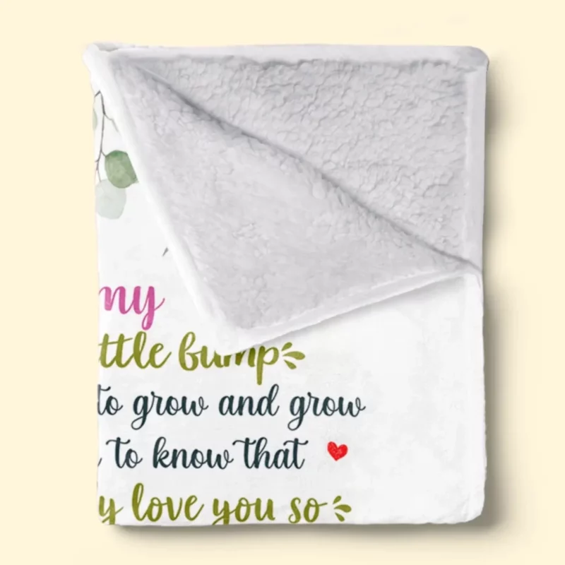 In Our Hearts Before You Were Born - Customized Family Blanket - Perfect Gift for Mother’s Day, Baby Shower, or First-Time Moms - Image 3