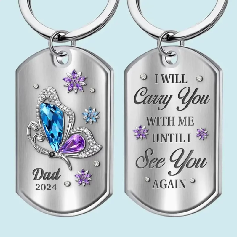 Missing You Already - Custom Remembrance Keychain - Heartfelt Christmas and Memorial Gift for Family - Image 2