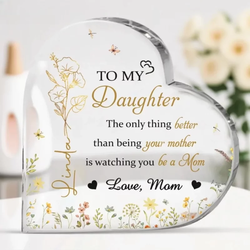 To My Sweetest Love - Personalized Acrylic Plaque - Gift For Mom, Your Girl, Mother's Day Gift