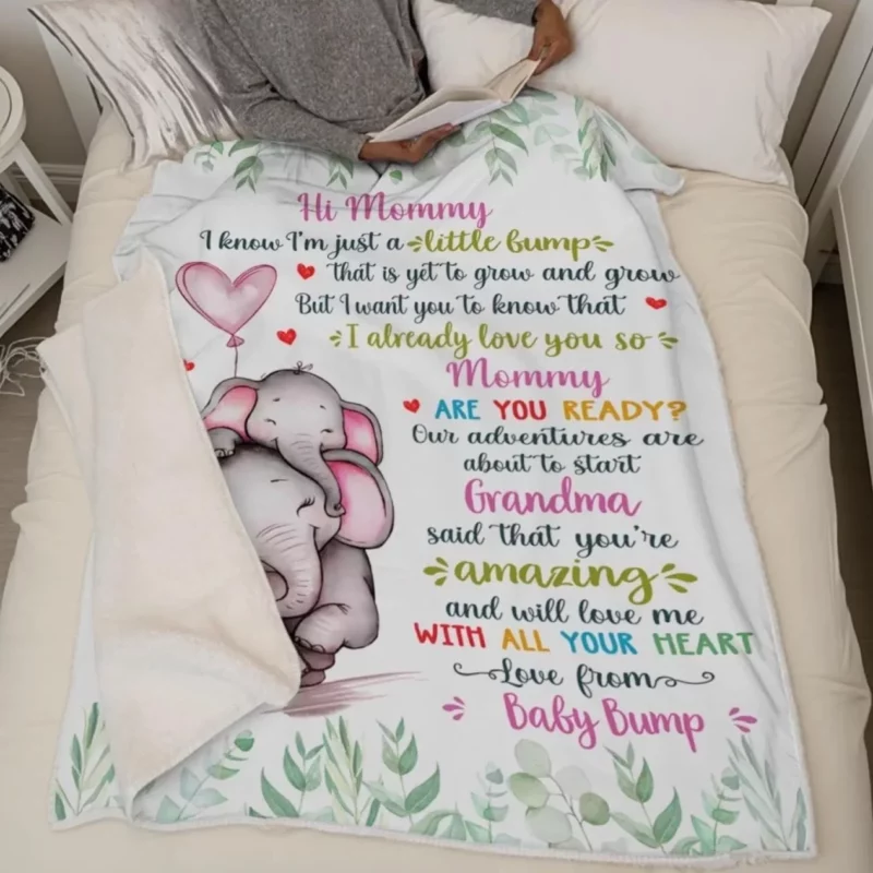 In Our Hearts Before You Were Born - Customized Family Blanket - Perfect Gift for Mother’s Day, Baby Shower, or First-Time Moms - Image 4
