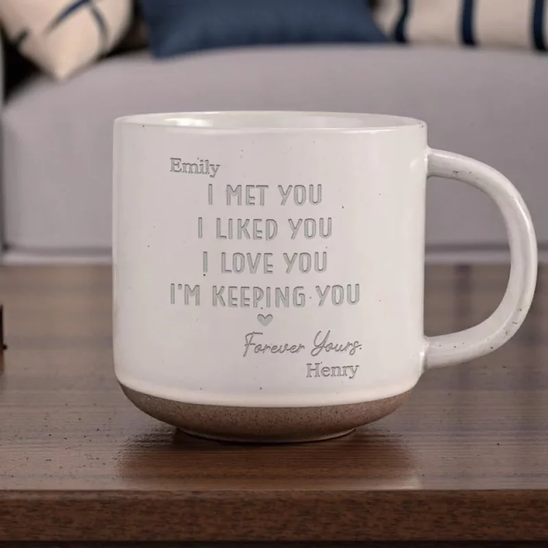 Chosen by Love, Meant to Be - Couple Personalized  Mug - Timeless Anniversary Surprise for Your Partner - Image 7